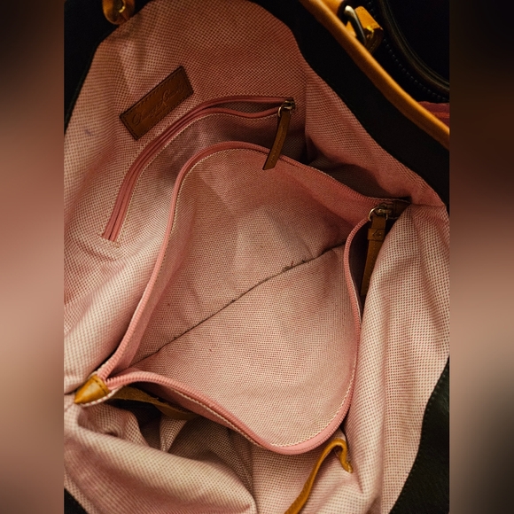 DOONEY BOURKE Florentine Kristen Black Leather Shoulder Tote Bag - Picture 16 of 16